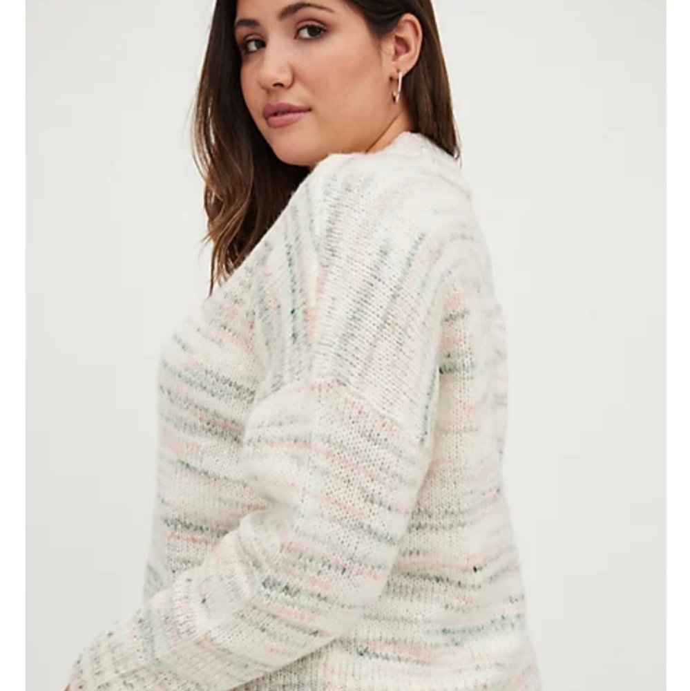 Drop Shoulder Pullover Sweater - Picture 2 of 5
